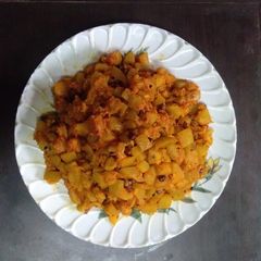 A picture of Ash gourd stir fry.