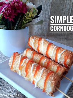 Foto resep Simple Corndog(Roti Tawar)