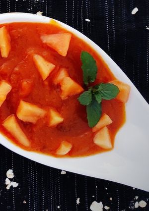 स्पाइसी  पपाया  साॅस(Spicy papaya sauce recipe in Hindi) रेसिपी मुख्य फोटो