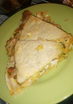 Una foto de Tarta de pollo casera