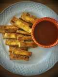 Fingers de tofu con dip de miel y tomate