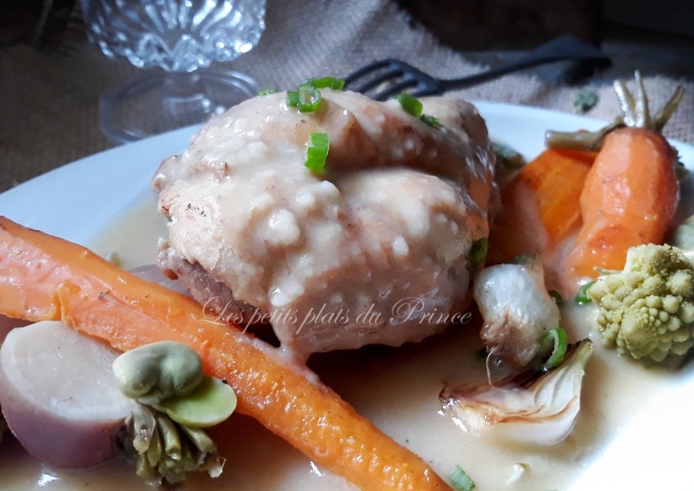 Blanquette de lapin aux légumes primeurs