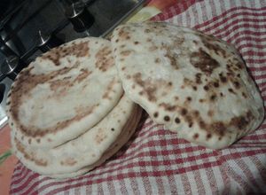 صورة لوصفة خبز الصاج