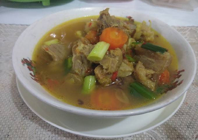 Sop kambing sayuran