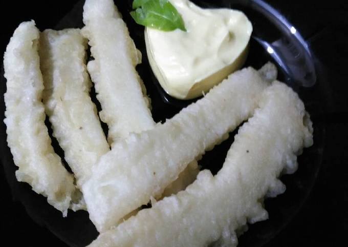 Rabas De Pota En Tempura Receta De Doloresgomezgarcia- Cookpad