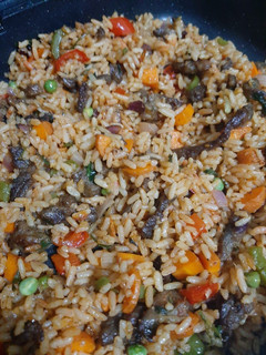 A picture of Spicy jollof rice.