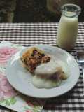Cina-Banana Snickers Bread Pudding