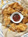 Bocconcini di pollo con corn flakes