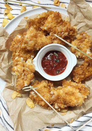 Foto di Bocconcini di pollo con corn flakes