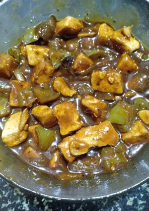 A picture of Chilli paneer.