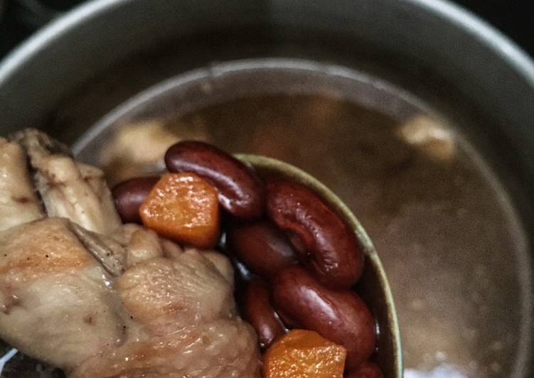 Langkah Mudah untuk meracik Sup Ayam Kacang Merah Anti Gagal