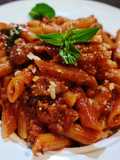 Penne Alla vodka and sausages