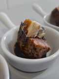 Secreto con queso azul y reducción de Vermouth
