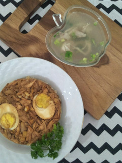 Foto resep 32. Nasi tim ayam instan