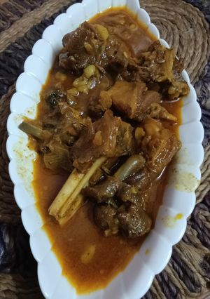 A picture of Mutton Do Pyaza (Simple Style) – Quick and Easy.