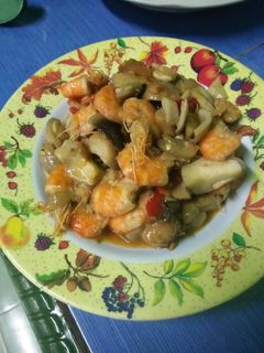 Foto resep Tumis Udang Jamur