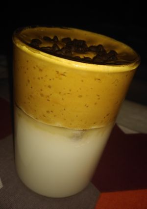 A picture of Dalgona Coffee.