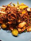 Quinoas zöldséges soba tészta csirkével 🥡🥢