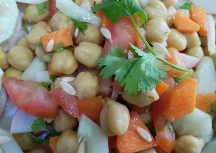 Recipe of Super Quick Homemade Chickpea salad