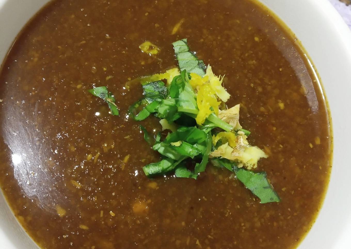 Sopa estilo Thai con descartes de verduras deshidratados ♻️
