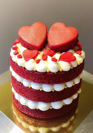 A picture of Red Velvet Cake ❤️.