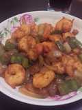 Langostinos en salsa 