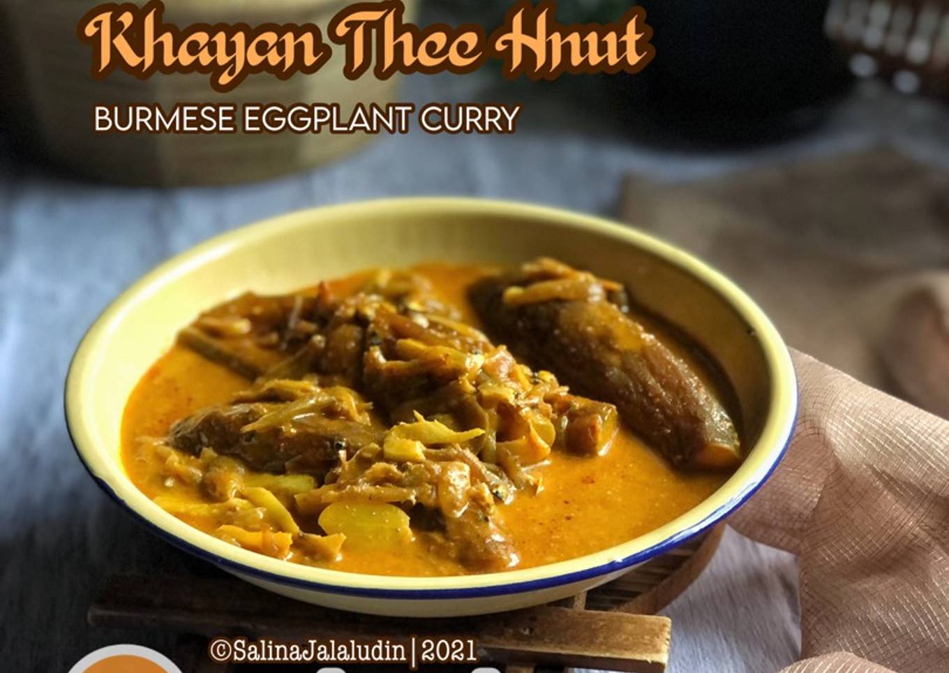 Khayan Thee Hnut (Burmese Eggplant Curry) 🇲🇲
