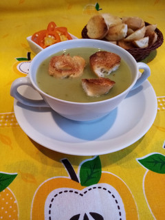 Una foto de Crema de Espárragos