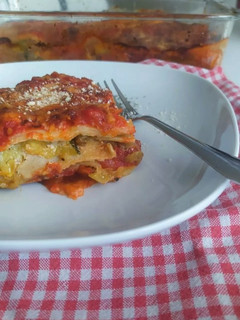 Padlizsános cukkinis lasagne recept fotója