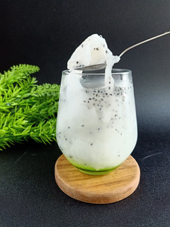 Foto resep Es Kelapa Muda sirup Melon