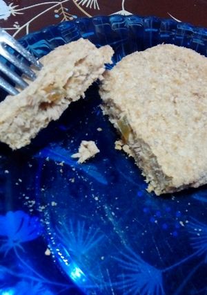 Una foto de Hamburguesas de atún y puré