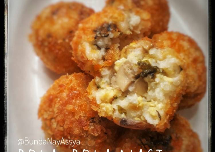 Resep: AppetizingBola-bola Nasi isi Jamur