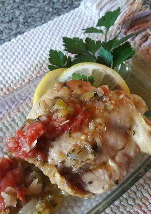 Una foto de Pollo a la criolla en olla presión