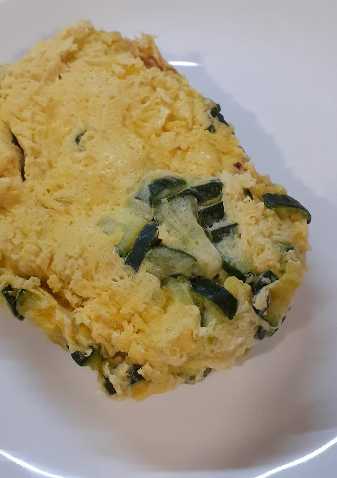 Una foto de Tortilla de calabacín al lekué