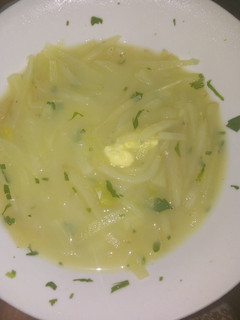 Una foto de Sopa de olluco