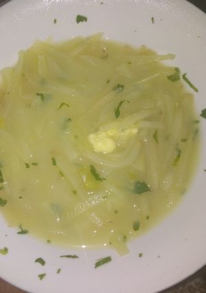 Una foto de Sopa de olluco