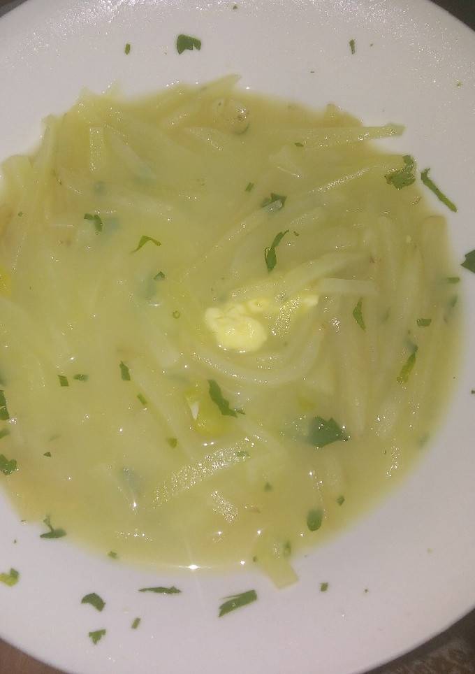 Una foto de Sopa de olluco