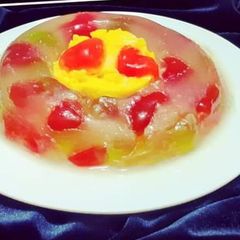 A picture of Jello Ring Custard.