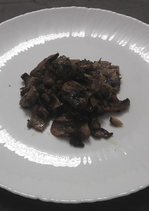 O poză a rețetei Garnitură de ciuperci la cuptor.