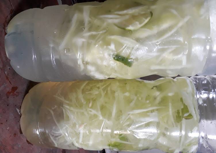 Cara masak Infused water 3 bahan  yang Sempurna