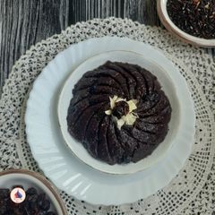 A picture of Black Rice Halwa with Cranberries.