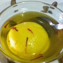 A picture of Nuts kesar rajbhog.