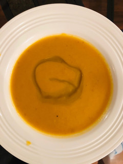 A picture of Sweet potato soup.
