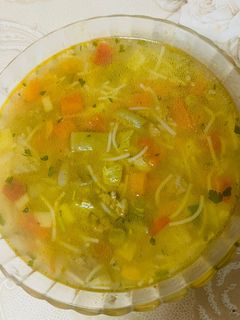 صورة لوصفة طبق من شوربة الخضره بشهي
