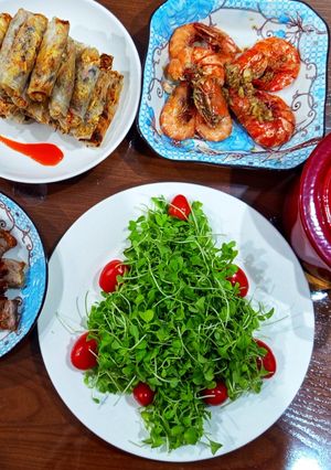 Hình của món Salad rau mầm Noel.