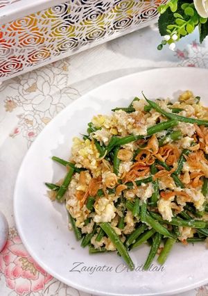 Foto resep Daging kepiting masak buncis dan telur umami ala Abdillah fam