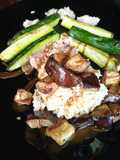 Miglio con zucchine, melanzane e tonno