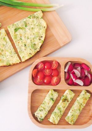 O poză a rețetei Tortilla cu broccoli și dovlecel.