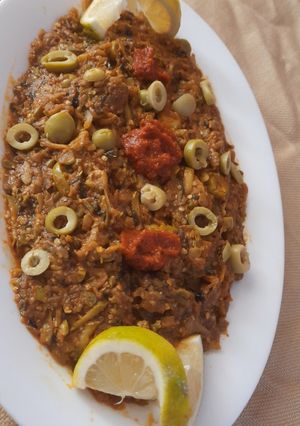 صورة لوصفة زعلوك بالباذنجان والكورجيت بتتبيلة روعة
