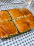 Spanakopita with Spinach, Salmon, and Feta